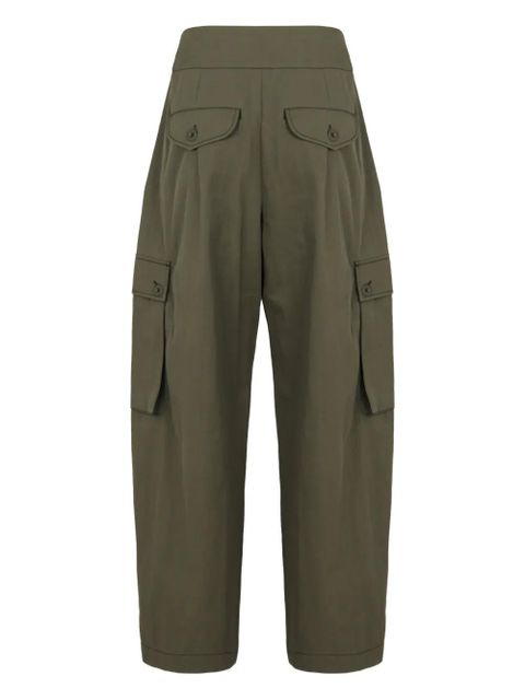 Weekend Max Mara pleated gabardine trousers - Green - zdjęcie produktu nr 2