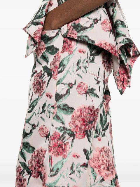 Marques'Almeida floral brocade trousers - Pink
