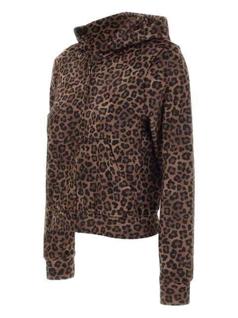 MC2 Saint Barth animal-print zip-up hoodie - Brown