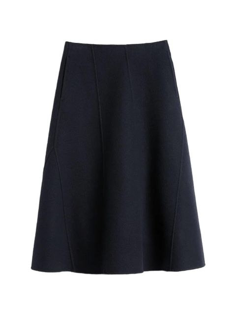 Jil Sander panelled A-line midi skirt - Blue - zdjęcie produktu nr 1