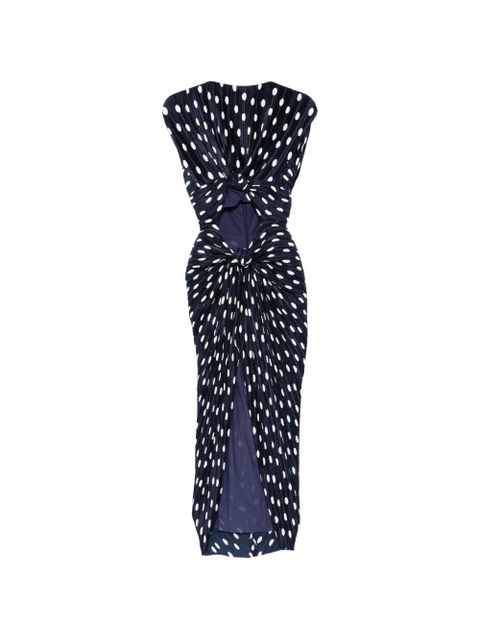 Cult Gaia Inaya polka dot-pattern midi dress - Blue