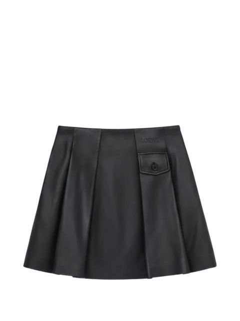 LOEWE pocket pleated mini skirt - Black - zdjęcie produktu nr 1