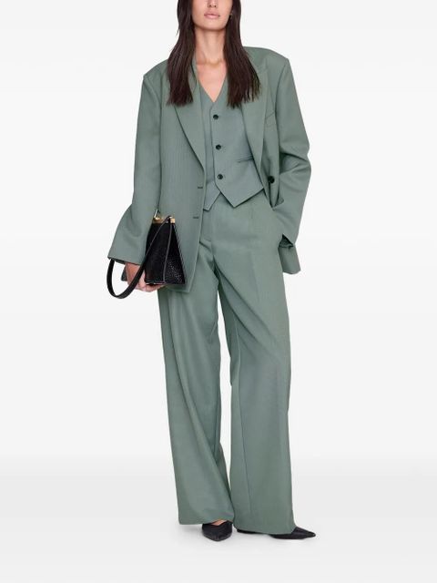 ANINE BING Mario buttoned vest - Green - zdjęcie produktu nr 2