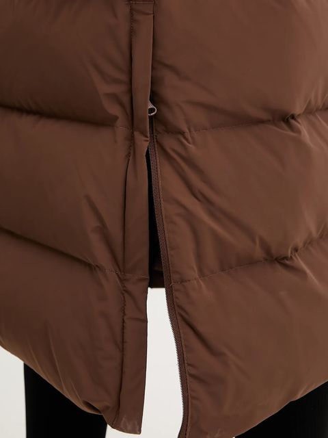 Columbia kurtka puchowa Amaze Puff kolor brązowy zimowa 2134894