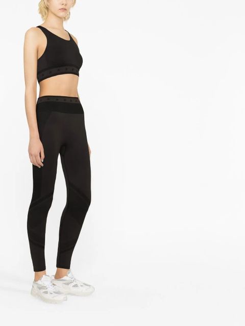 Golden Goose logo-underband racerback crop top - Black - zdjęcie produktu nr 2