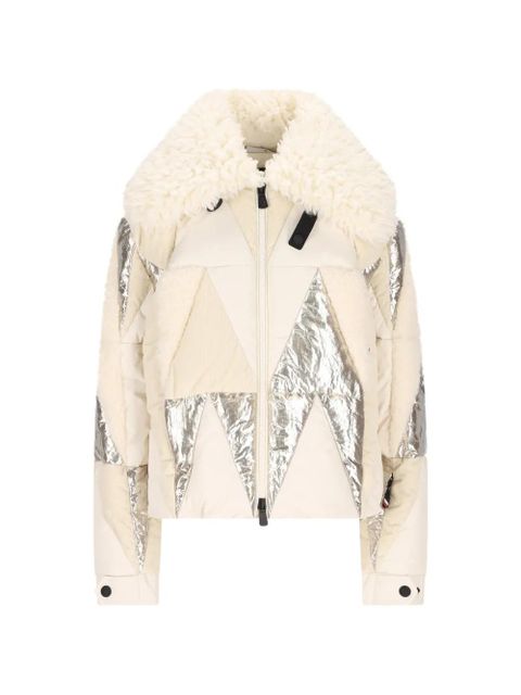 Moncler Grenoble Pamiers patchwork insulated ski jacket - Neutrals - zdjęcie produktu nr 1