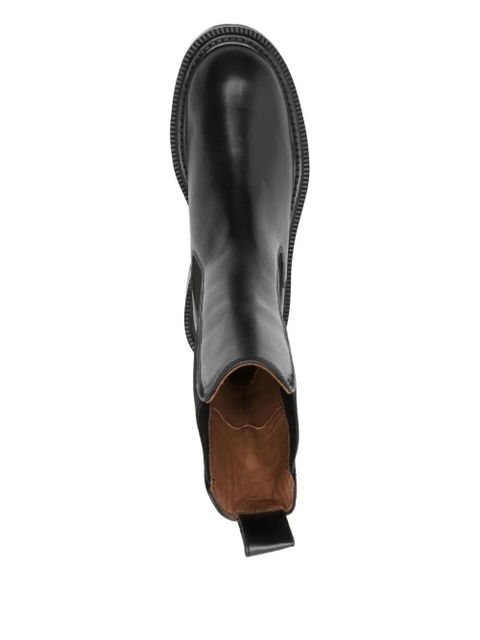 Paris Texas 40mm elastic-panelled round -toe boots - Black