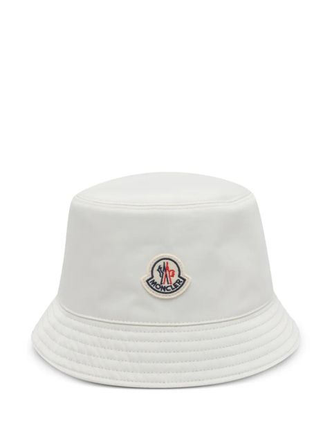 Moncler reversible logo-patch bucket hat - White - zdjęcie produktu nr 2