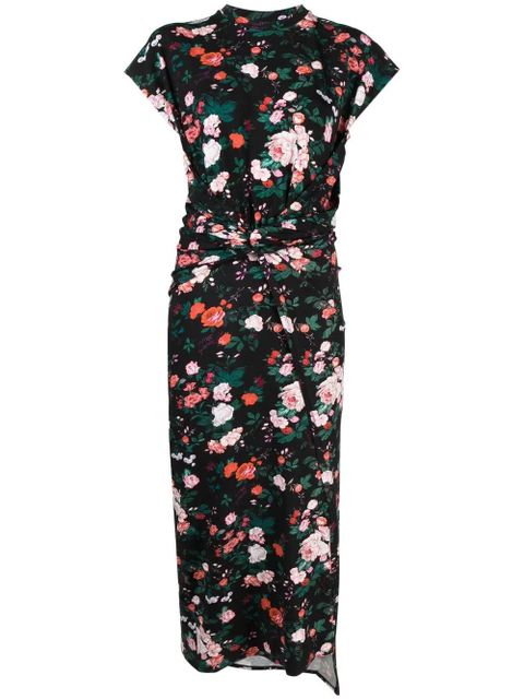 Rabanne floral-print maxi dress - Black - zdjęcie produktu nr 1