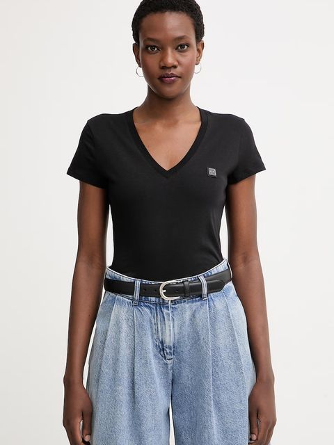 Armani Exchange T-shirt damski bawełniany - zdjęcie produktu nr 1