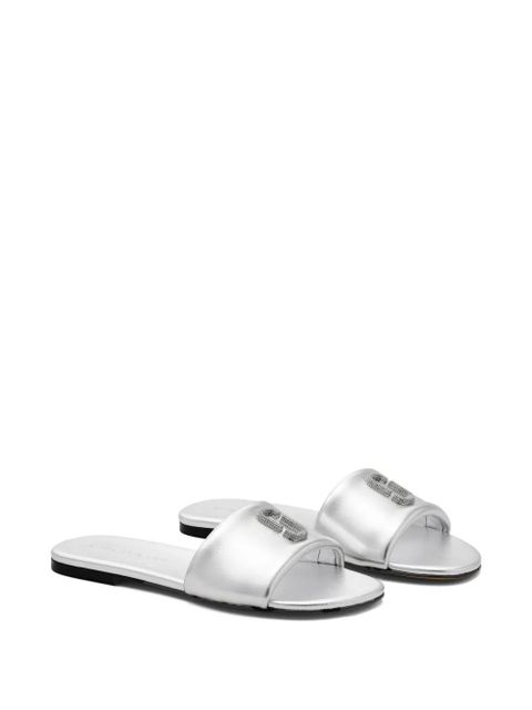 Marc Jacobs metallic-leather sandals - Silver