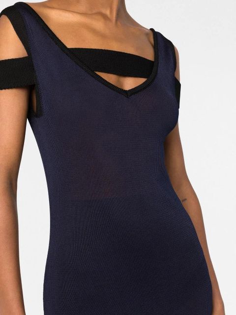 Jacquemus semi-sheer maxi dress - Blue