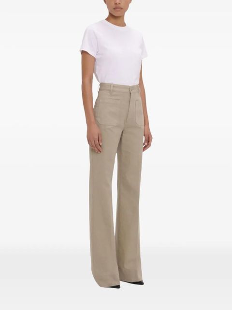 Victoria Beckham Alina patch-pockets jeans - Neutrals