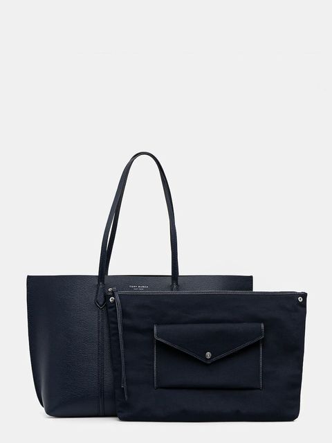 Tory Burch torebka skórzana Perry kolor granatowy 169476-498 - zdjęcie produktu nr 1