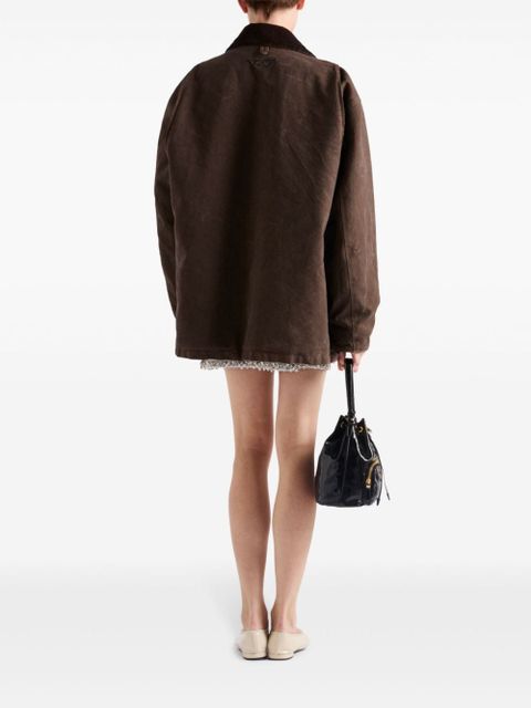 Prada canvas jacket - Brown
