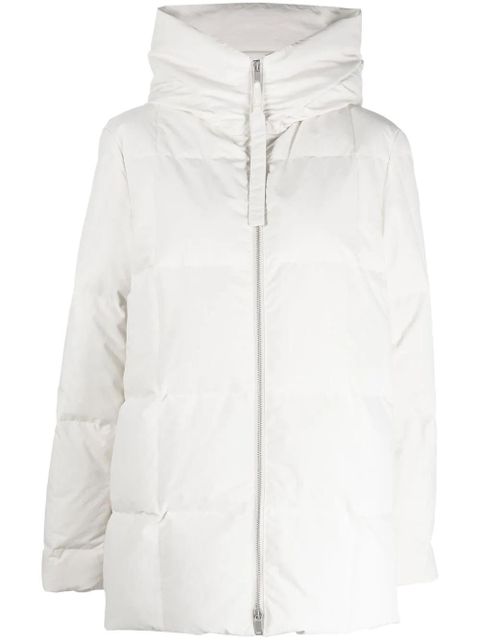 Jil Sander padded zip-up hooded jacket - Neutrals - zdjęcie produktu nr 1
