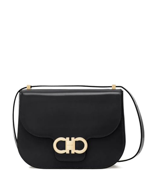 Ferragamo Gancini flap crossbody bag - Black - zdjęcie produktu nr 1