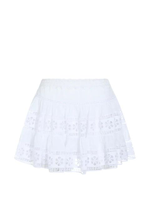 Charo Ruiz Ibiza Lea floral lace mini skirt - White - zdjęcie produktu nr 1