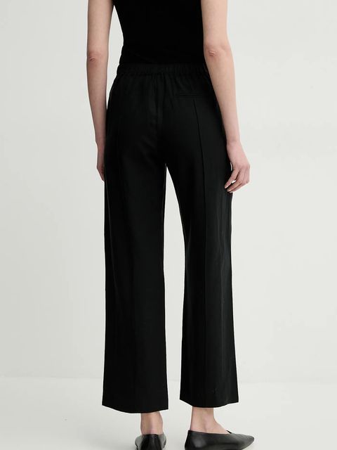 Samsoe Samsoe spodnie z domieszką lnu SAHANI