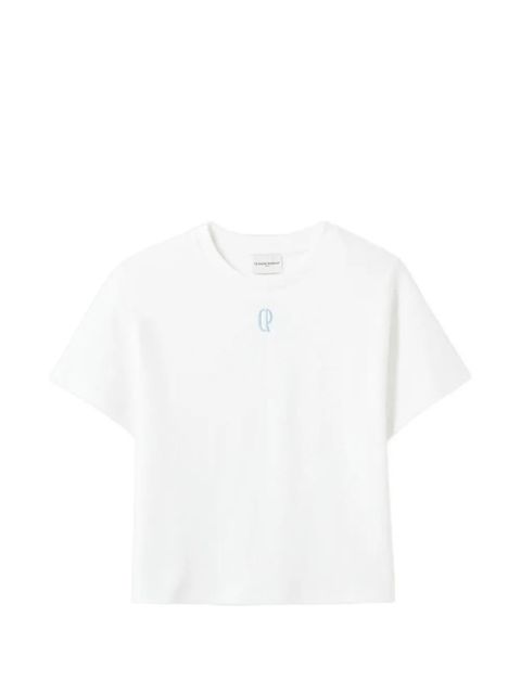 Claudie Pierlot round-neck embroidered T-shirt - White - zdjęcie produktu nr 1