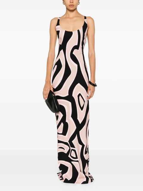 PUCCI scoop-neck maxi dress - Black - zdjęcie produktu nr 2
