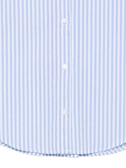 MC2 Saint Barth striped long-sleeve shirt - Blue
