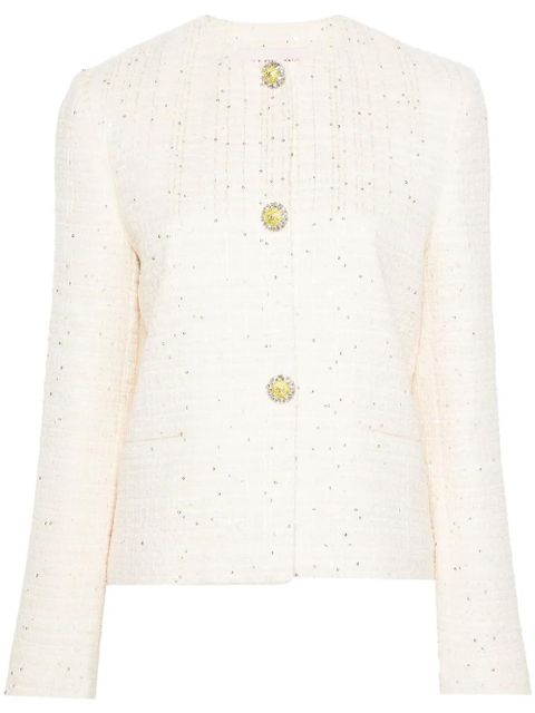 Valentino Garavani sequin-embellished jacket - Neutrals