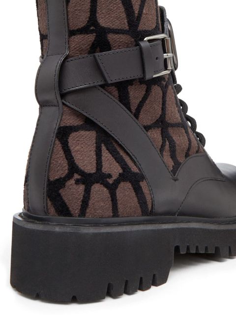 Valentino Garavani 35mm VLogo Signature combat boots - Black - zdjęcie produktu nr 2