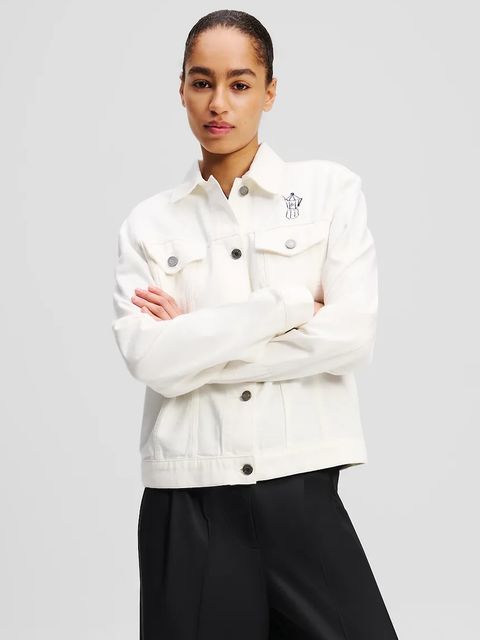 Karl Lagerfeld kurtka jeansowa bawełniana - zdjęcie produktu nr 1