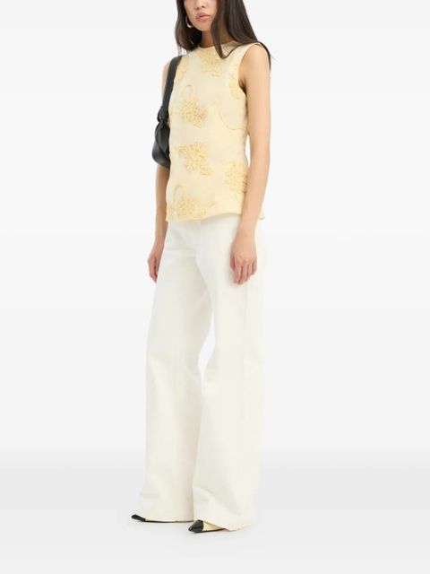 ROTATE BIRGER CHRISTENSEN flower sleeveless top - Yellow - zdjęcie produktu nr 2