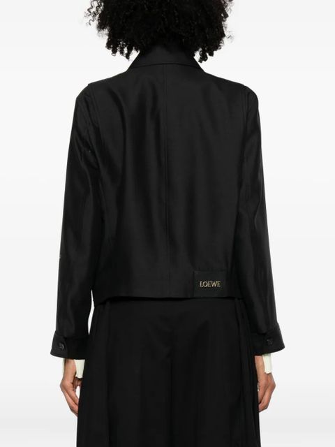 LOEWE buckle zip-fastening jacket - Black