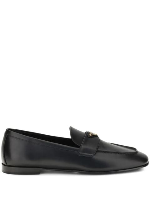 Prada leather loafers - Black - zdjęcie produktu nr 1