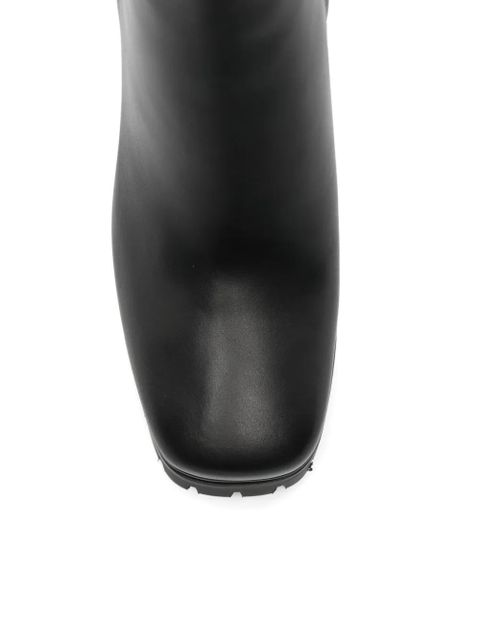 Gianvito Rossi block-heel leather ankle boots - Black