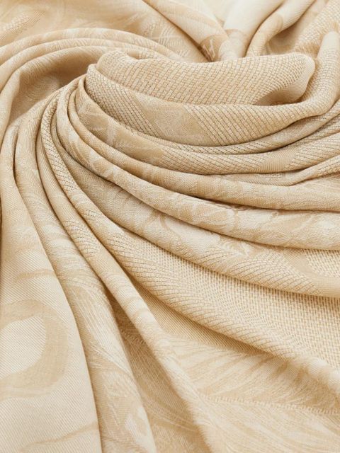 Ferragamo jacquard square scarf - Neutrals - zdjęcie produktu nr 2