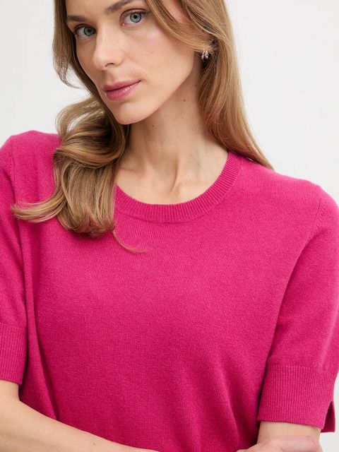 United Colors of Benetton sweter damski kolor różowy lekki 1002D10D2