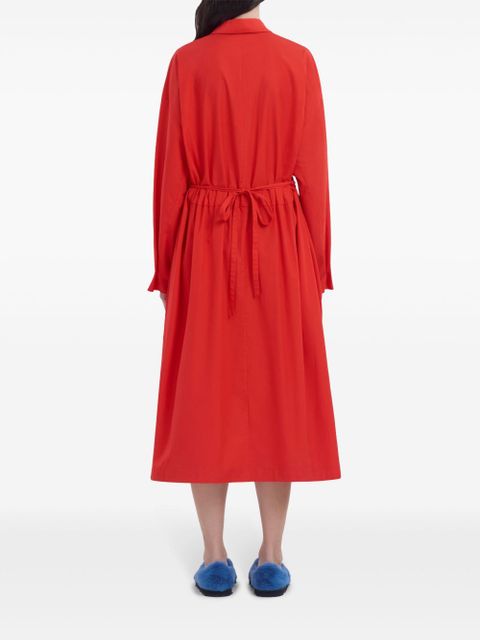 Marni cotton midi dress - Red