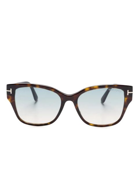 TOM FORD Eyewear Elsa square-frame sunglasses - Brown - zdjęcie produktu nr 1