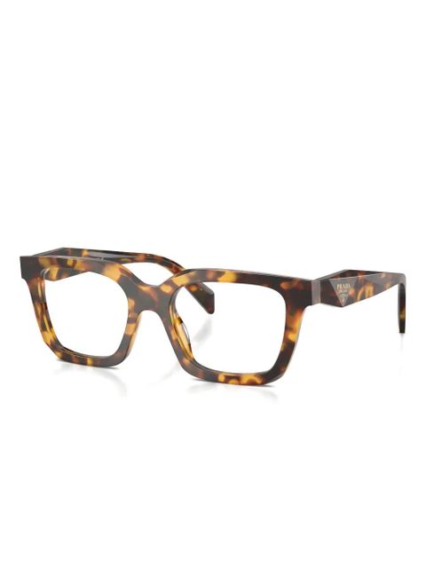 Prada Eyewear square-frame tortoiseshell glasses - Brown - zdjęcie produktu nr 2