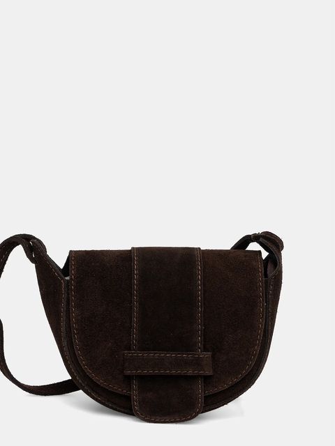 Answear.LAB torebka zamszowa kolor brązowy - zdjęcie produktu nr 1