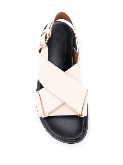 Marni Fussbet criss-cross sandals - Neutrals