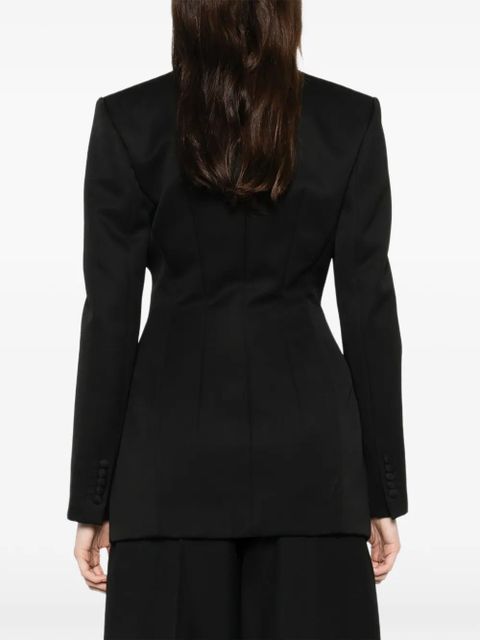 WARDROBE.NYC shawl-lapel blazer - Black