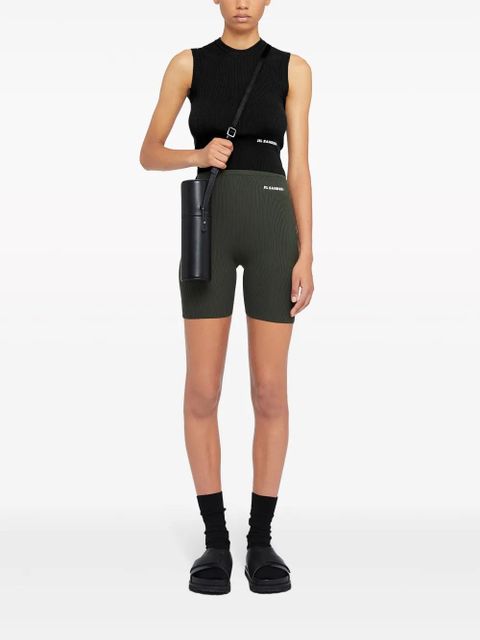 Jil Sander logo-print cotton vest top - Black - zdjęcie produktu nr 2