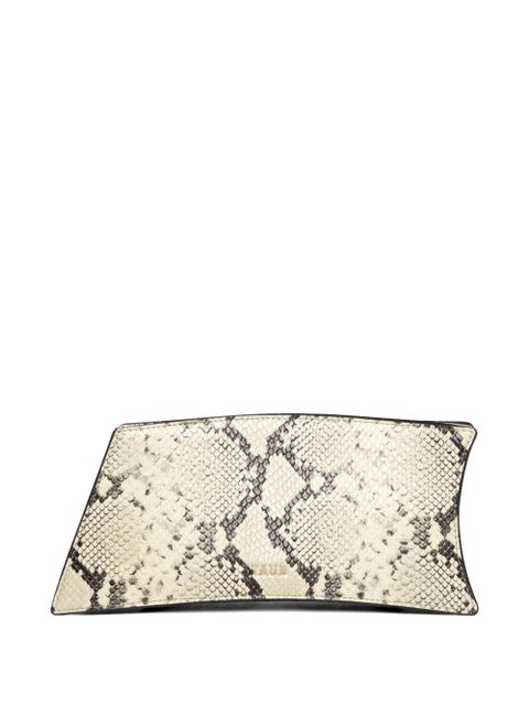 STAUD snakeskin coco shoulder bag - Neutrals