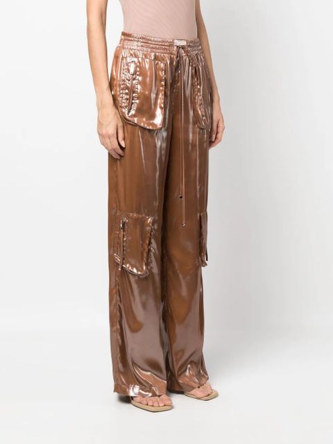 Blumarine patch-pockets straight-leg trousers - Brown - zdjęcie produktu nr 2