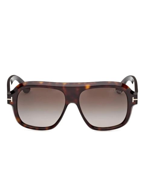 TOM FORD Eyewear pilot-frame sunglasses - Brown - zdjęcie produktu nr 1