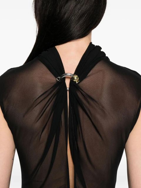 Jean Paul Gaultier sequin-embellished maxi dress - Black