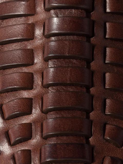 Miu Miu Leather slingback loafers - Brown