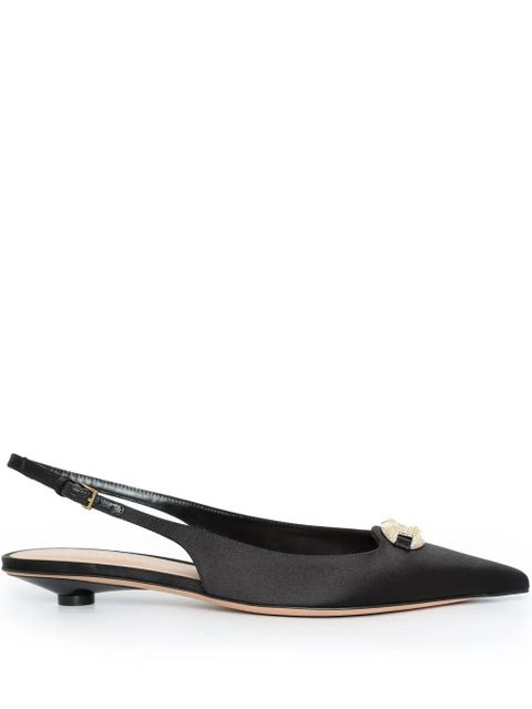 Valentino Garavani VLogo-Signature slingback pumps - Black - zdjęcie produktu nr 1