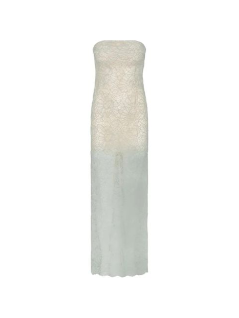 ROTATE BIRGER CHRISTENSEN lace strapless dress - Neutrals - zdjęcie produktu nr 1