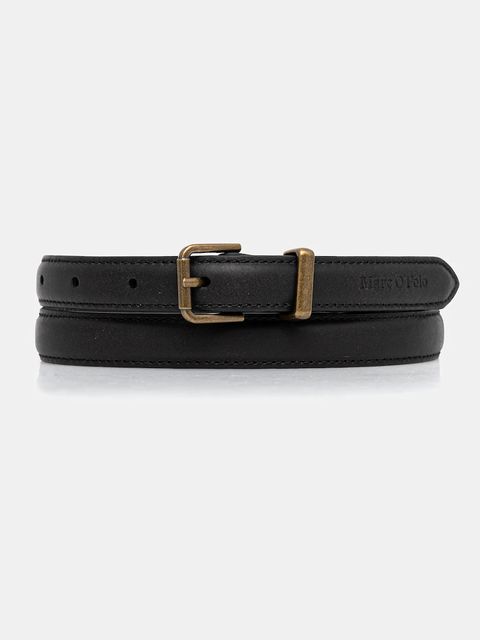Marc O'Polo pasek skórzany damski kolor czarny 50817739504104 - zdjęcie produktu nr 1